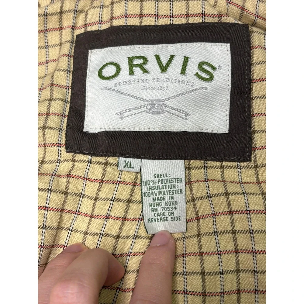 VTG‎ Orvis Sporting Traditions Mens XL Brown Quilted Shooting Vest Game Pocket